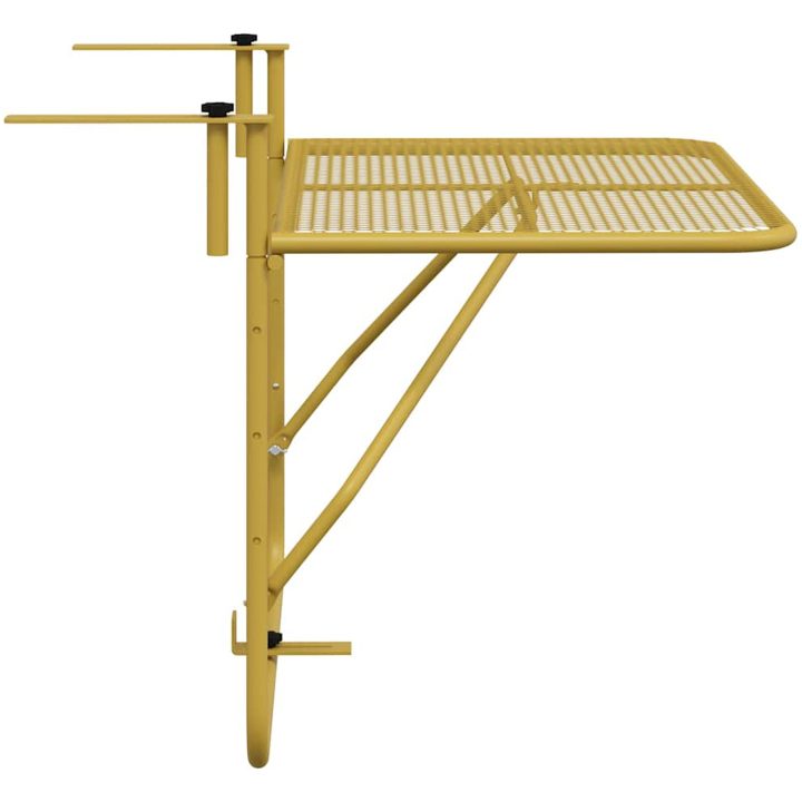 Balkongbord guld 60x40 cm stål vidaXL – bild 7