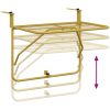 Balkongbord guld 60x40 cm stål vidaXL – miniatyr 8