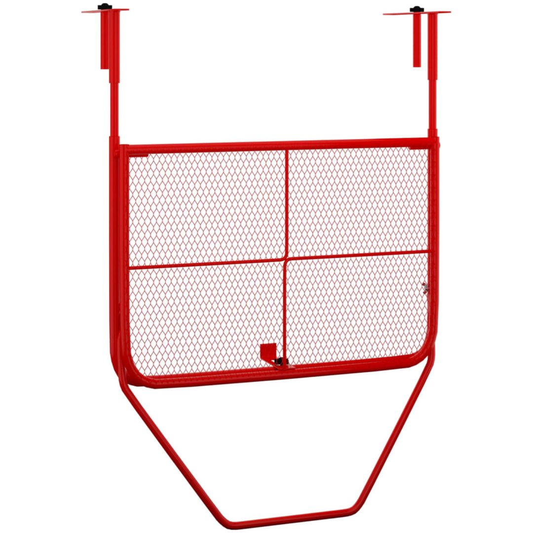 Balkongbord röd 60x40 cm stål vidaXL – bild 5