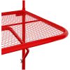 Balkongbord röd 60x40 cm stål vidaXL – miniatyr 6