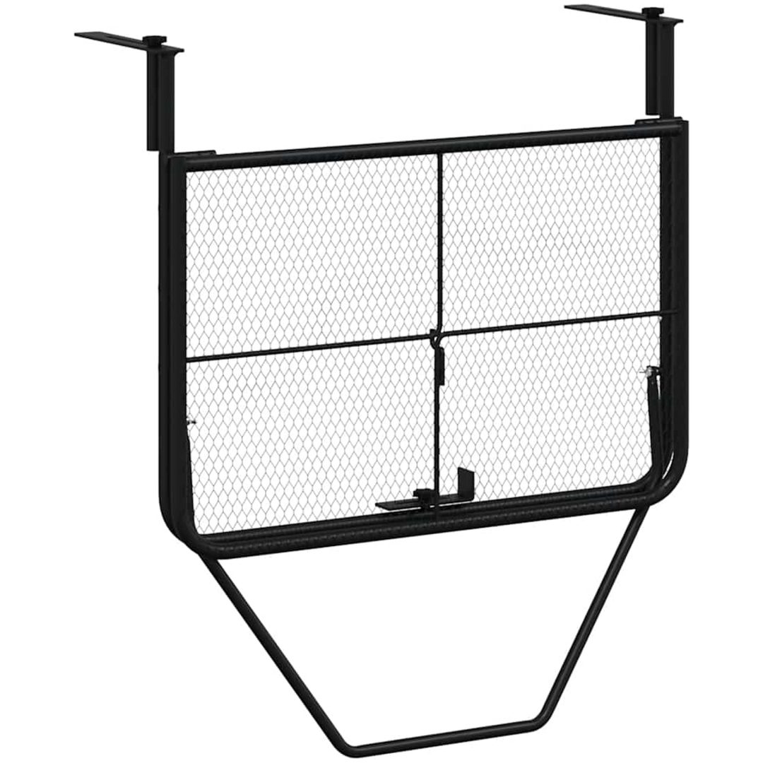 Balkongbord svart 60x40 cm stål vidaXL – bild 5