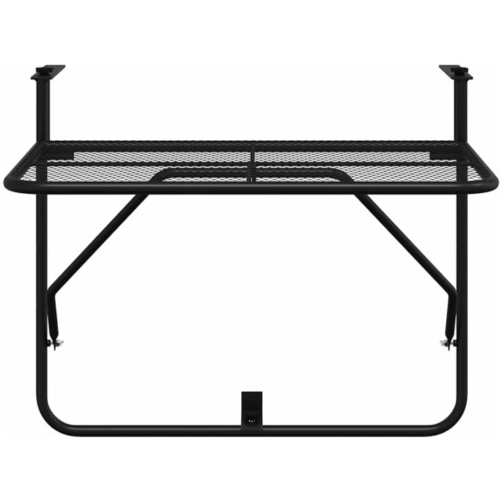 Balkongbord svart 60x40 cm stål vidaXL – bild 6