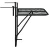 Balkongbord svart 60x40 cm stål vidaXL – miniatyr 7