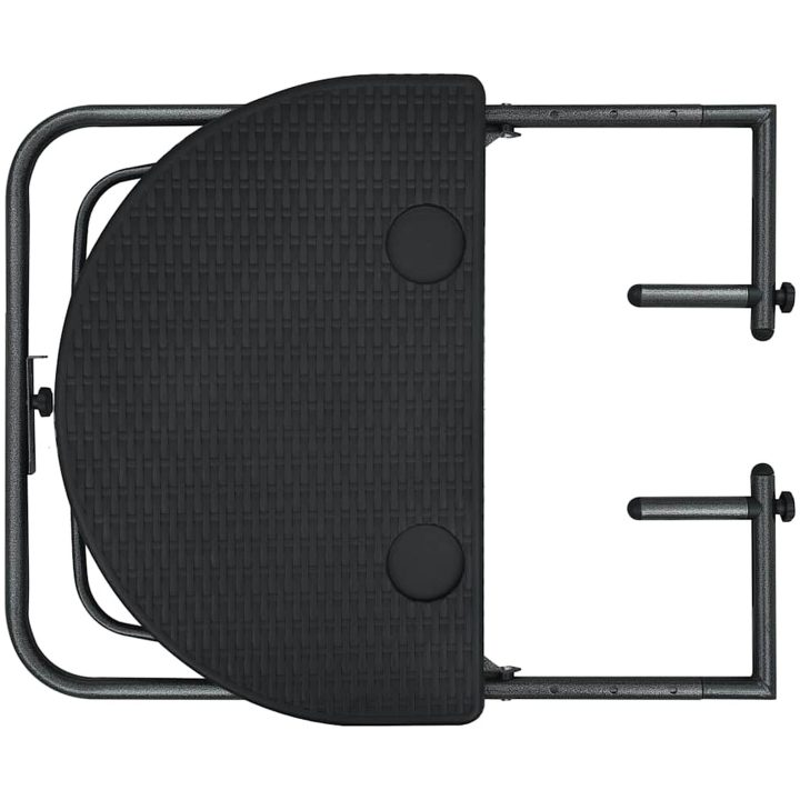 Balkongbord svart 60x64x83,5 cm plast konstrotting vidaXL – bild 6