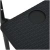 Balkongbord svart 60x64x83,5 cm plast konstrotting vidaXL – miniatyr 8