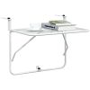 Balkongbord vit 60x40 cm stål vidaXL – miniatyr 4
