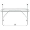 Balkongbord vit 60x40 cm stål vidaXL – miniatyr 5