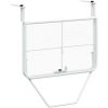 Balkongbord vit 60x40 cm stål vidaXL – miniatyr 6