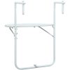 Balkongbord vit 60x64x83,5 cm plast konstrotting vidaXL – miniatyr 4