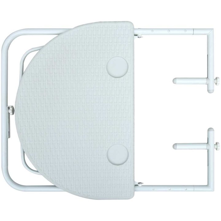 Balkongbord vit 60x64x83,5 cm plast konstrotting vidaXL – bild 6