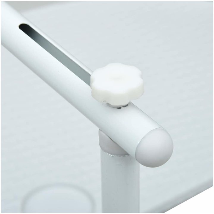 Balkongbord vit 60x64x83,5 cm plast konstrotting vidaXL – bild 7