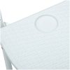 Balkongbord vit 60x64x83,5 cm plast konstrotting vidaXL – miniatyr 8