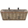 Balkonglåda 2 st korg med PE-foder 40 cm vidaXL 40 x 16 x 13 cm – miniatyr 3