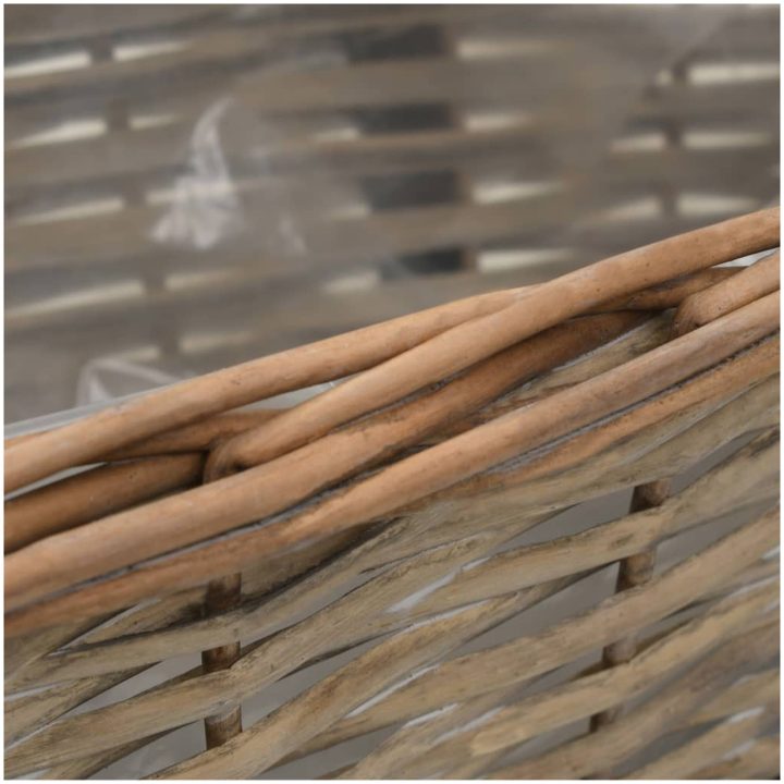 Balkonglåda 2 st korg med PE-foder 40 cm vidaXL 40 x 16 x 13 cm – bild 5