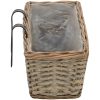 Balkonglåda 2 st korg med PE-foder 60 cm vidaXL 60 x 18 x 13 cm – miniatyr 5