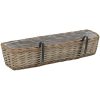 Balkonglåda 2 st korg med PE-foder 80 cm vidaXL 80 x 20 x 15 cm – miniatyr 4