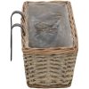 Balkonglåda 2 st korg med PE-foder 80 cm vidaXL 80 x 20 x 15 cm – miniatyr 5