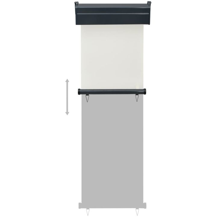 Balkongmarkis gräddvit vidaXL 65 x 250 cm – bild 5