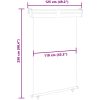 Balkongmarkis svart vidaXL 125 x 250 cm – miniatyr 10