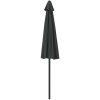 Balkongparasoll m. aluminiumstolpe antracit 270x144 cm halvrunt vidaXL – miniatyr 5
