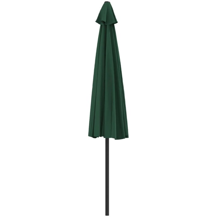Balkongparasoll med aluminiumstolpe grön 300x155 cm halvrunt vidaXL – bild 5