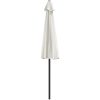 Balkongparasoll med aluminiumstolpe sand 270x144 cm halvrunt vidaXL – miniatyr 5