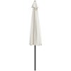 Balkongparasoll med aluminiumstolpe sand 300x155 cm halvrunt vidaXL – miniatyr 5