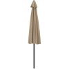 Balkongparasoll med aluminiumstolpe taupe 300x155 cm halvrunt vidaXL – miniatyr 5