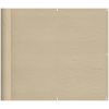 Balkongskärm beige 100% polyester oxford vidaXL 90 x 800 cm – miniatyr 2