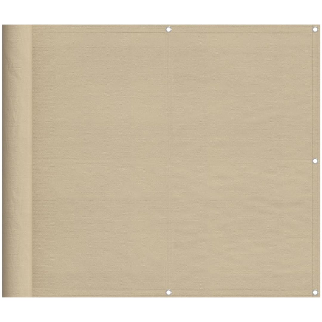 Balkongskärm beige 100% polyester oxford vidaXL 90 x 800 cm – bild 2