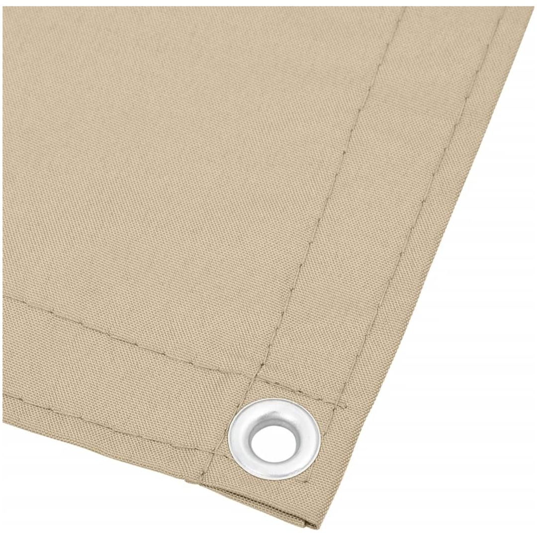 Balkongskärm beige 100% polyester oxford vidaXL 90 x 800 cm – bild 4
