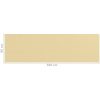 Balkongskärm beige HDPE vidaXL 90 x 300 cm – miniatyr 5