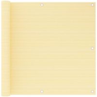 Balkongskärm beige HDPE vidaXL
