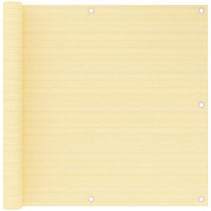 Balkongskärm beige HDPE vidaXL