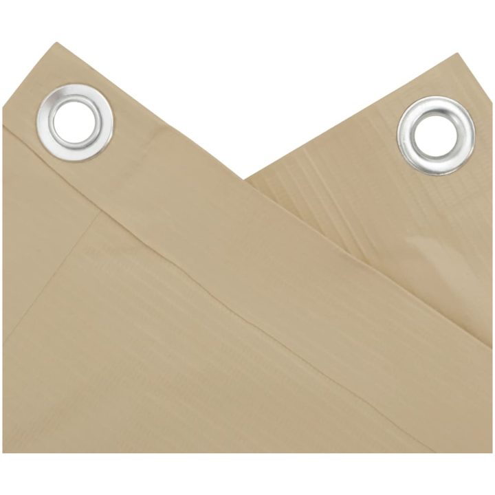 Balkongskärm beige oxfordtyg vidaXL 75 x 300 cm – bild 5