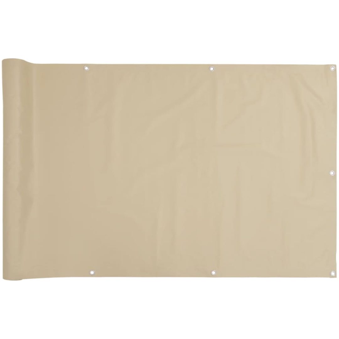 Balkongskärm beige oxfordtyg vidaXL 90 x 300 cm – bild 2