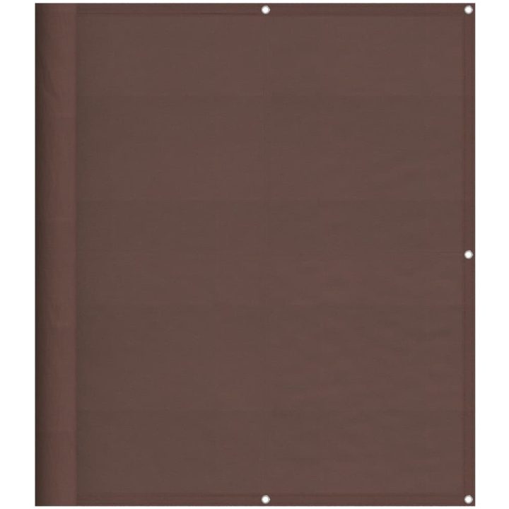 Balkongskärm brun 100% polyester oxford vidaXL 120 x 700 cm – bild 2