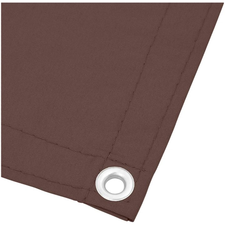 Balkongskärm brun 100% polyester oxford vidaXL 120 x 700 cm – bild 4