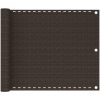 Balkongskärm brun HDPE vidaXL 75 x 300 cm – miniatyr 1