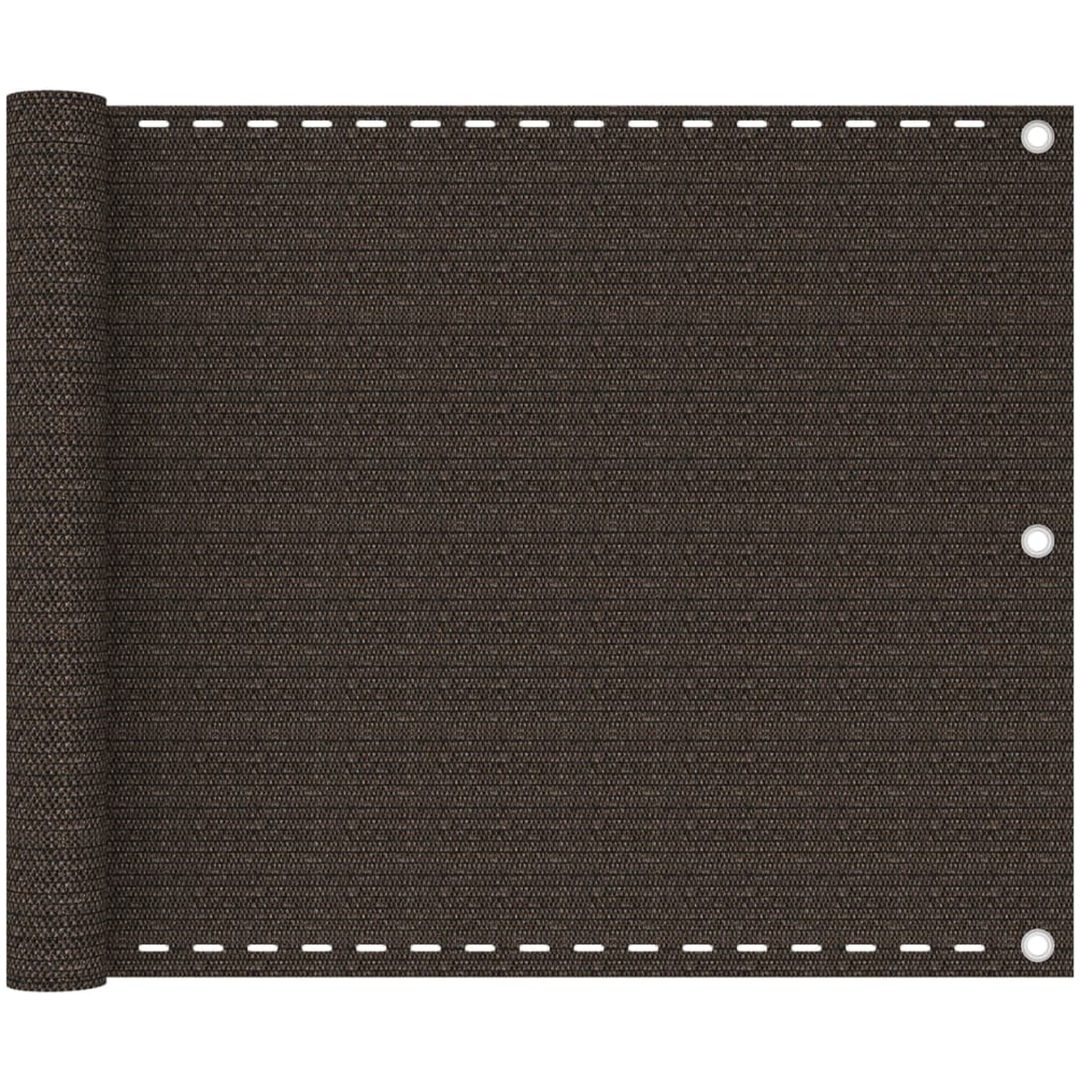Balkongskärm brun HDPE vidaXL 75 x 300 cm