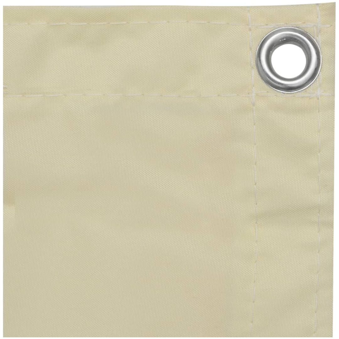 Balkongskärm gräddvit oxfordtyg vidaXL 90 x 300 cm – bild 3