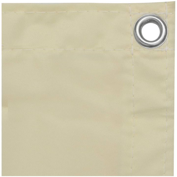 Balkongskärm gräddvit oxfordtyg vidaXL 90 x 300 cm – bild 3