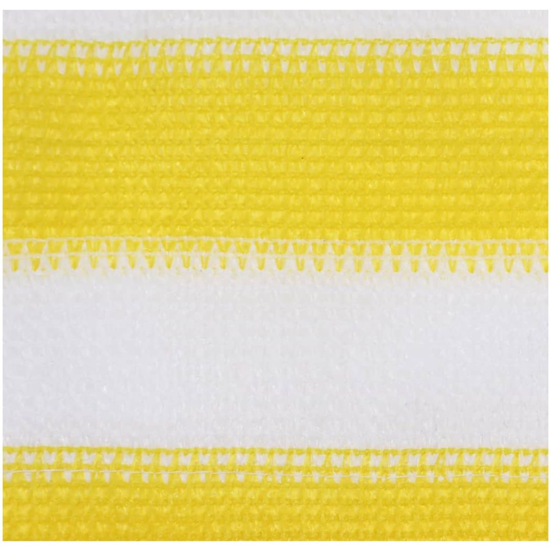 Balkongskärm gul och vit HDPE vidaXL 120 x 500 cm – bild 2