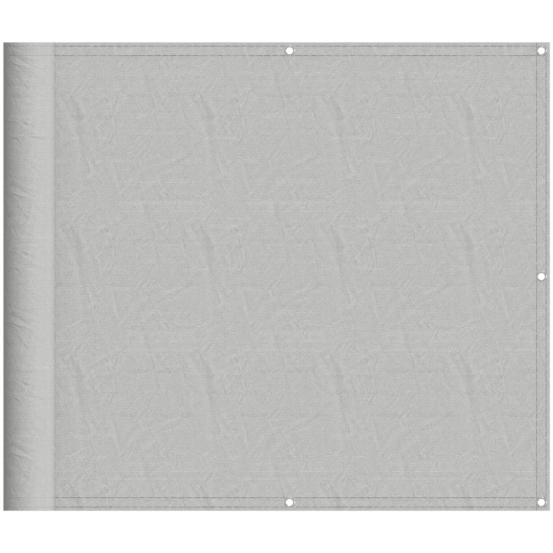 Balkongskärm ljusgrå 100% polyester oxford vidaXL 90 x 400 cm – bild 2