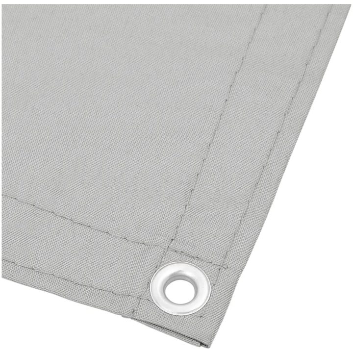 Balkongskärm ljusgrå 100% polyester oxford vidaXL 90 x 400 cm – bild 4
