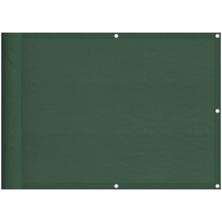 Balkongskärm mörkgrön 100% polyester oxford vidaXL 75 x 800 cm – bild 2