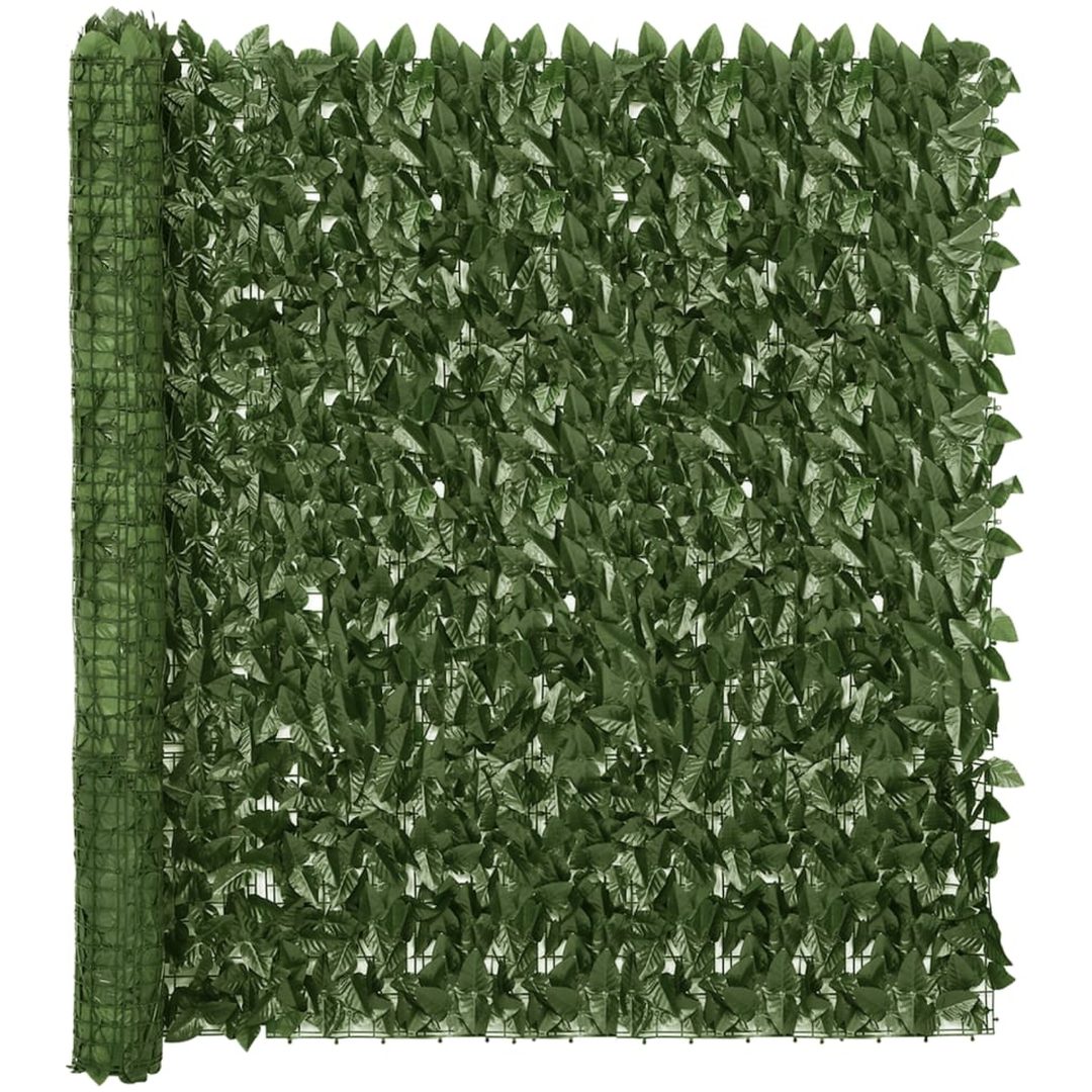 Balkongskärm mörkgröna blad vidaXL 200 x 150 cm – bild 2