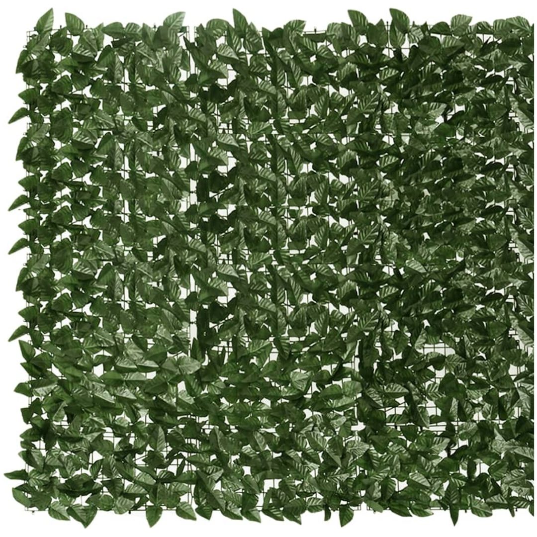 Balkongskärm mörkgröna blad vidaXL 200 x 150 cm – bild 3
