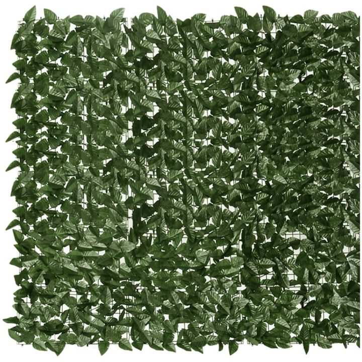Balkongskärm mörkgröna blad vidaXL 200 x 150 cm – bild 3