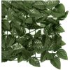 Balkongskärm mörkgröna blad vidaXL 200 x 150 cm – miniatyr 4